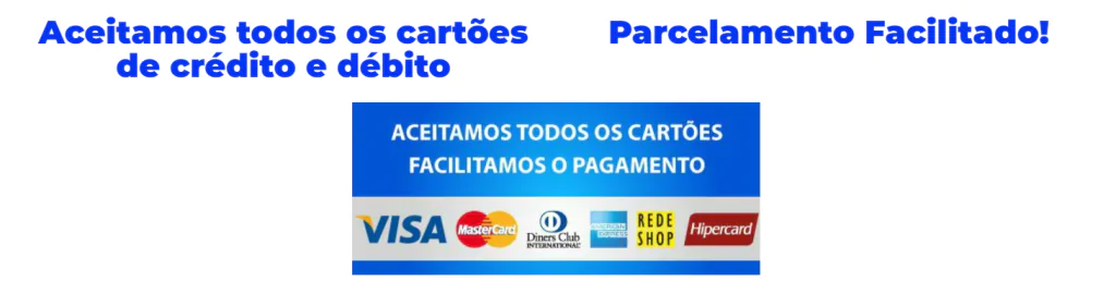 cata cartões aceitos